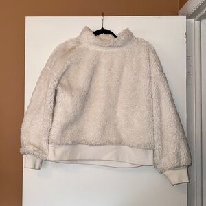 Gap Cozy Cream Fur Turtleneck